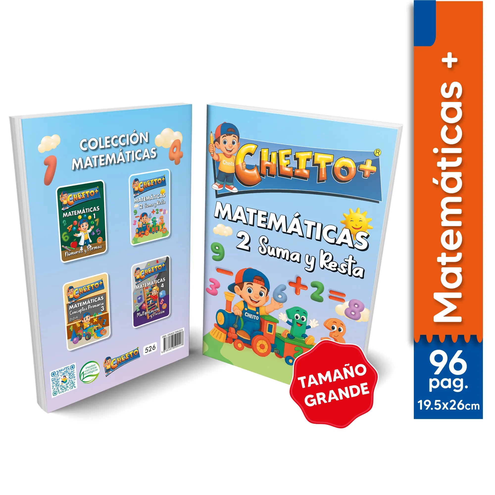 Cuaderno matemáticas suma y resta Cheito – libros escolares primaria Colombia