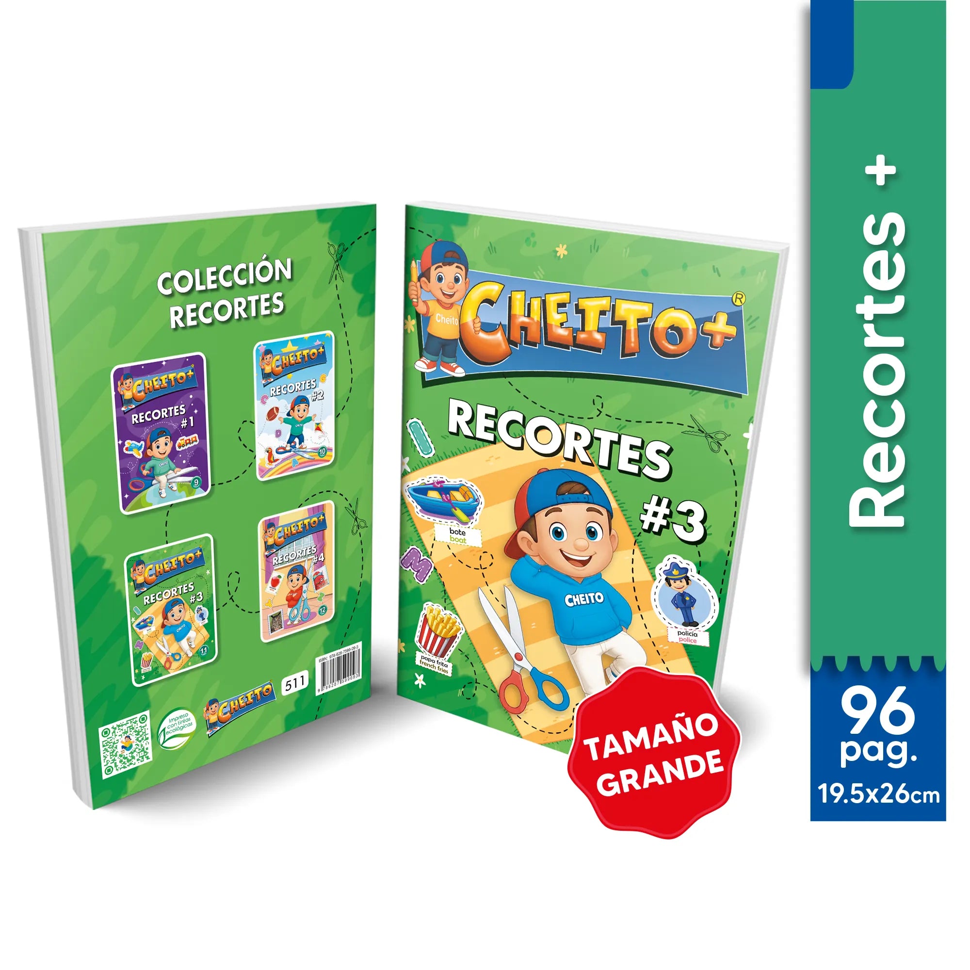 Libro de recortes educativos Cheito 3 – actividades infantiles Colombia