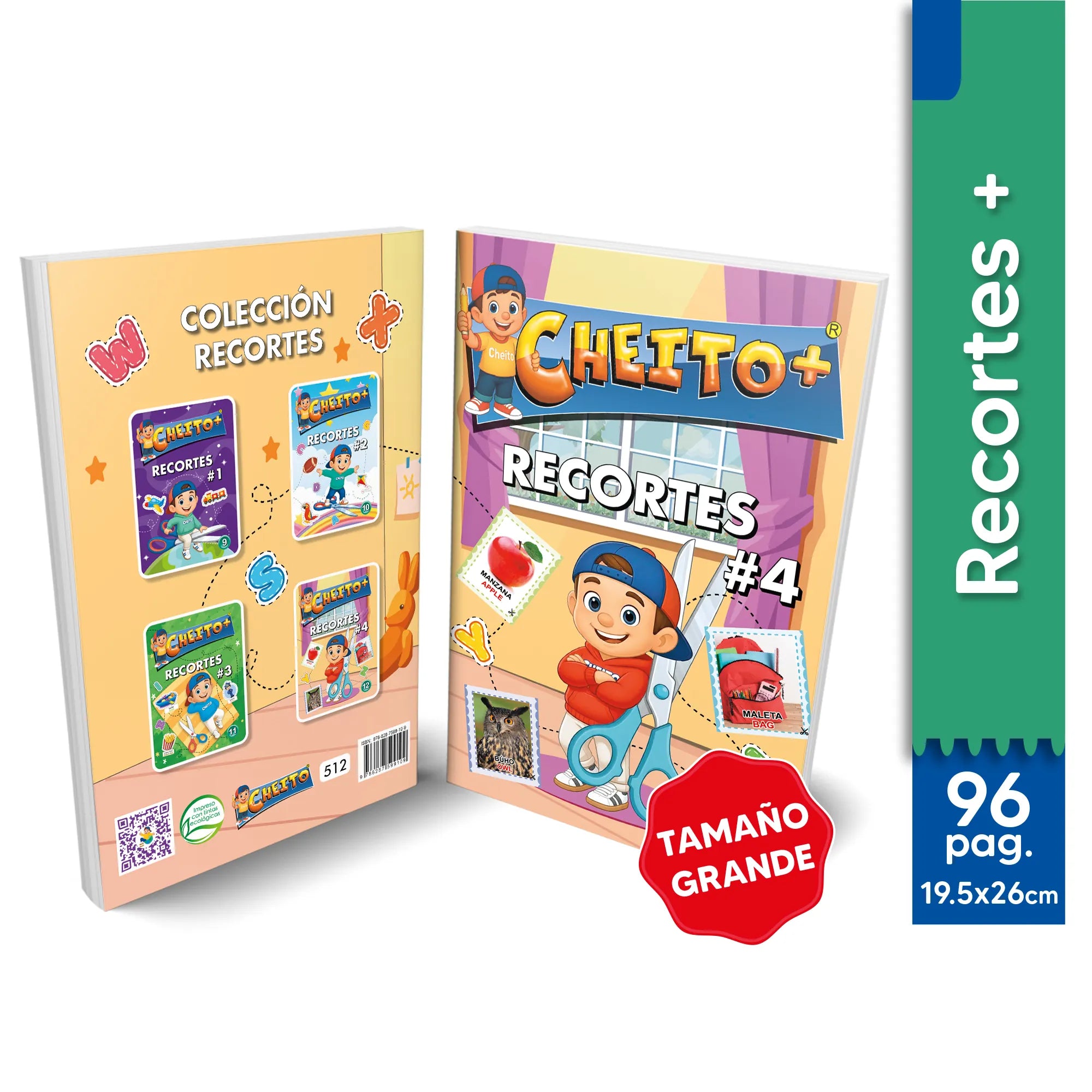 Cartilla recortes para niños Cheito 4 – libros educativos preescolar Colombia