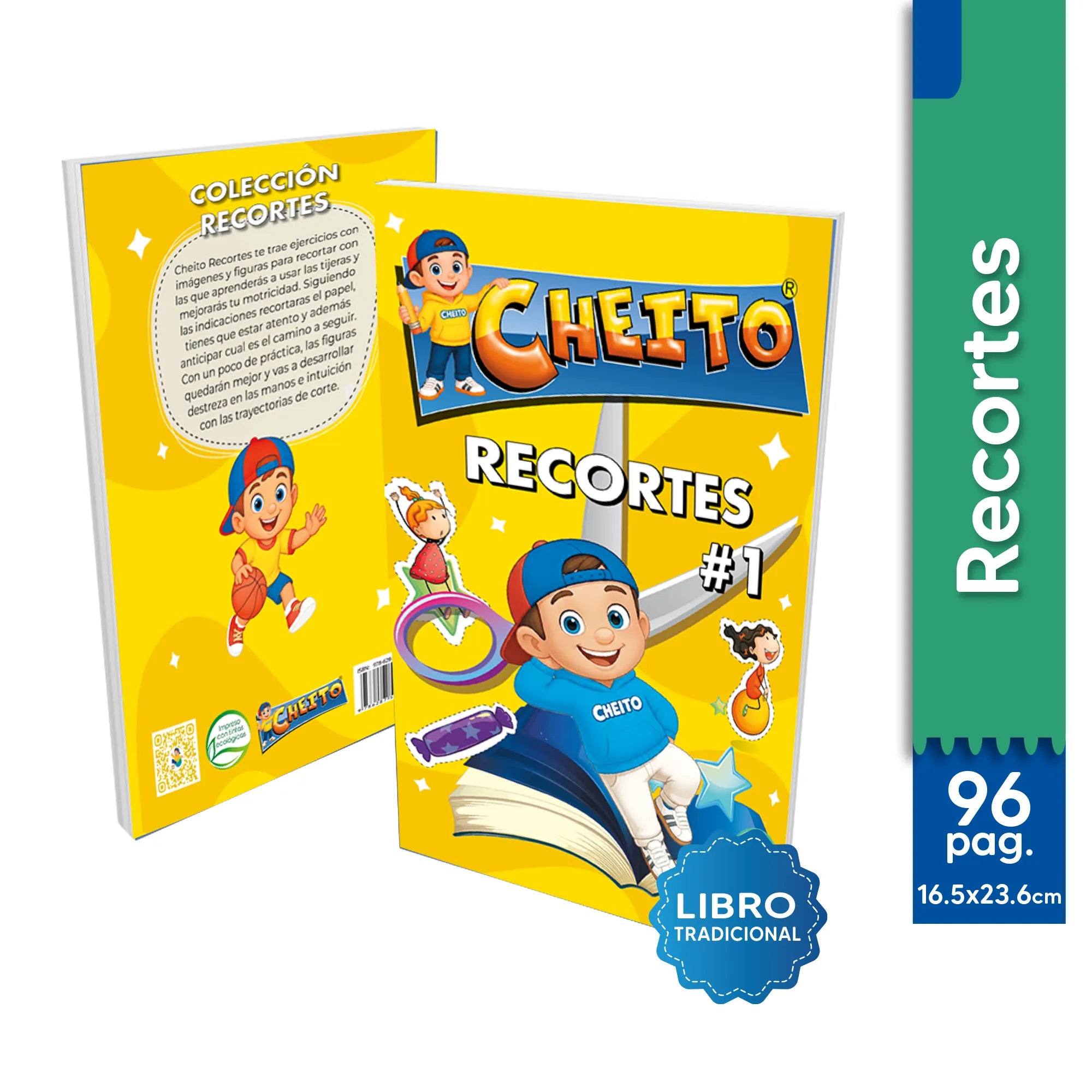 Cartilla de recortes para niños Cheito – primeros pasos con tijeras Pre Jardín Colombia