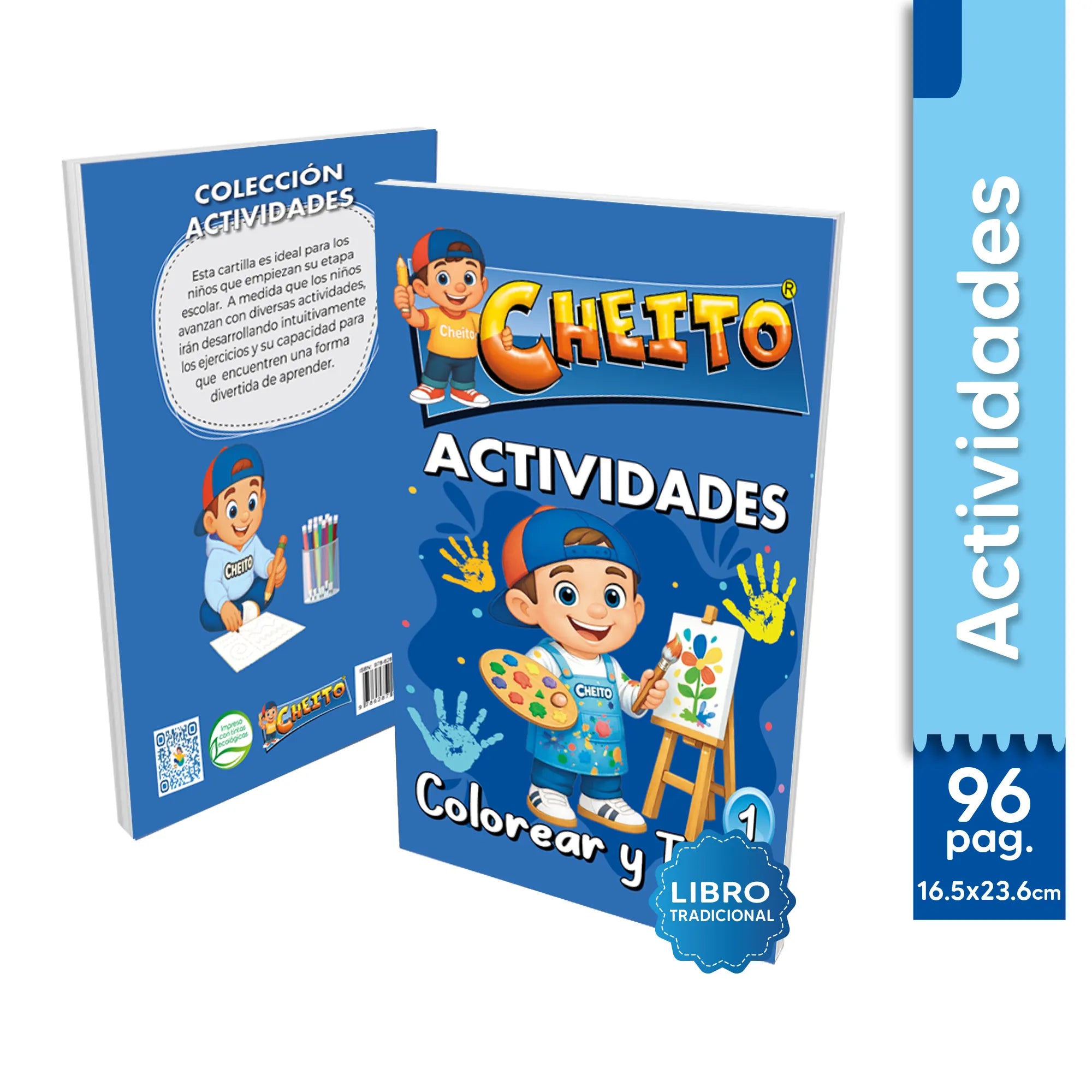Cartilla colorear y trazar para niños Cheito – aprestamiento preescolar Colombia