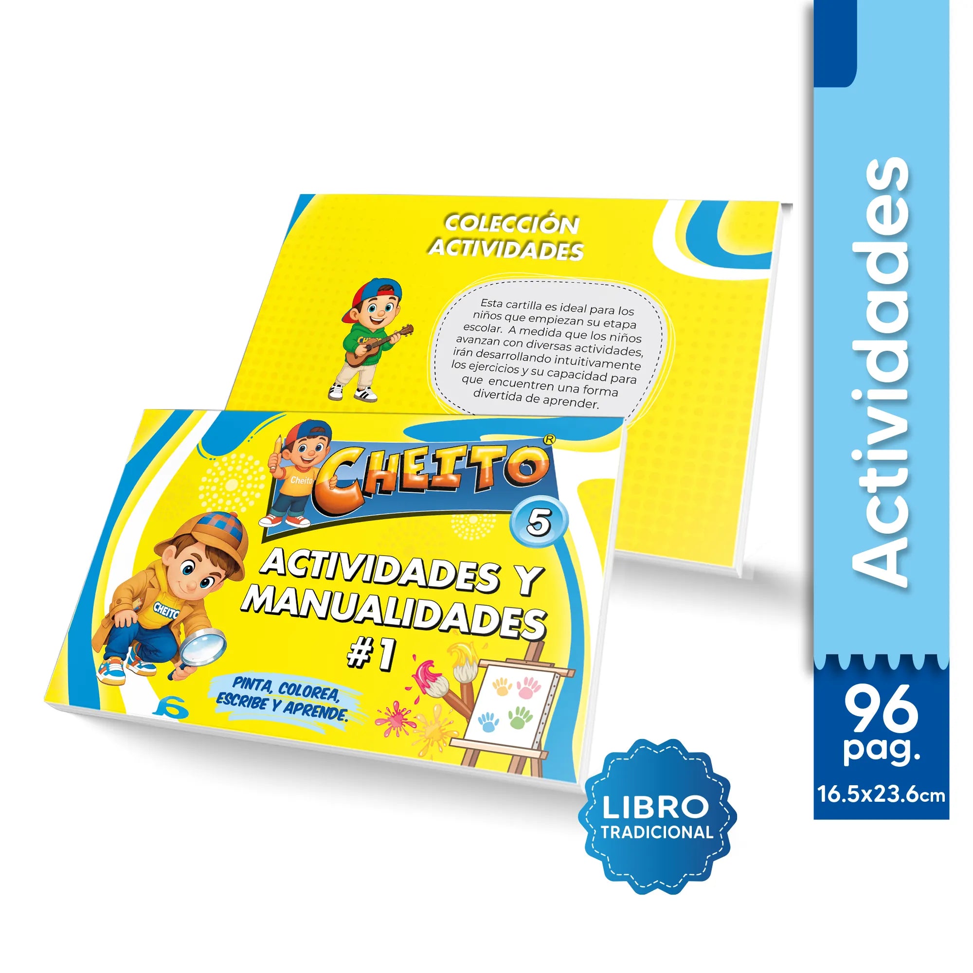 Libro actividades y manualidades para niños Cheito – libros educativos preescolar Colombia
