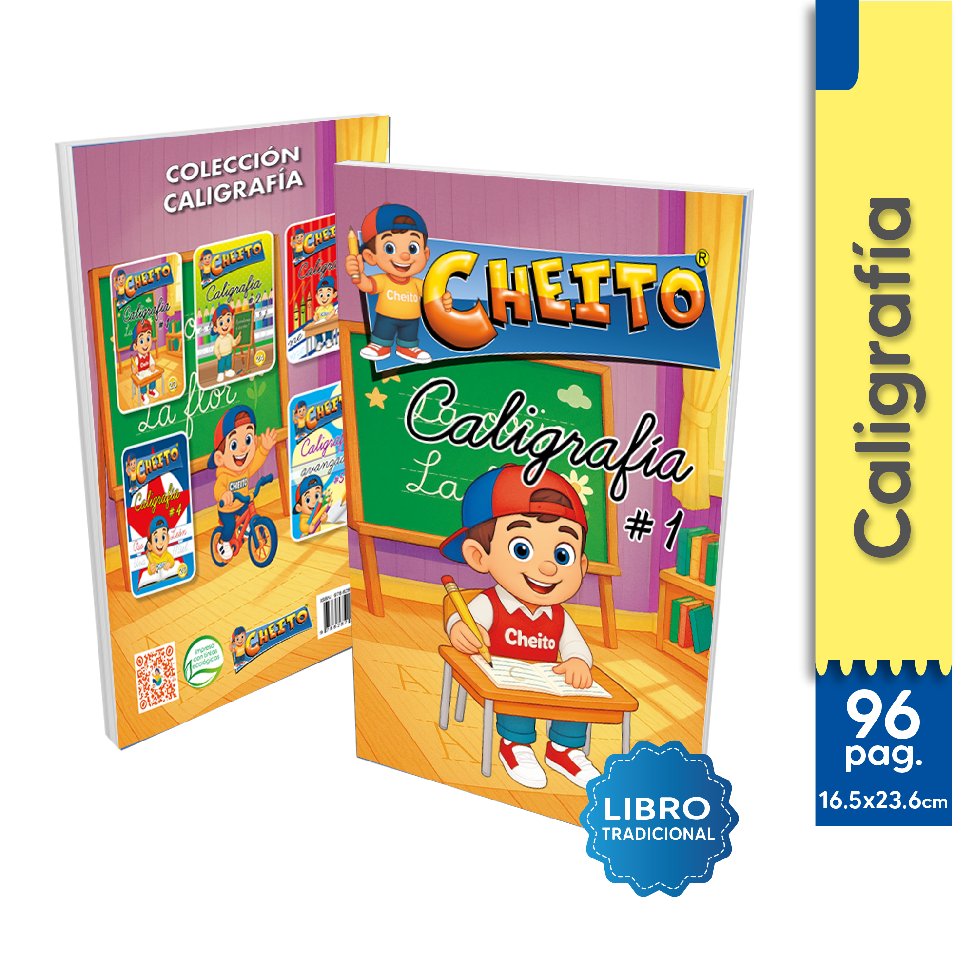 Cuaderno caligrafía para niños Cheito – primeros trazos escritura Pre Jardín Colombia