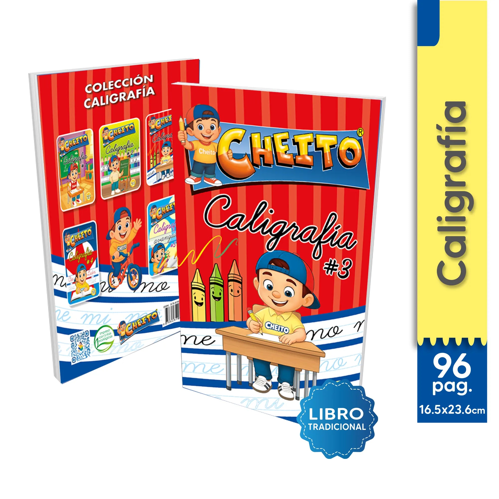 Cuaderno caligrafía para niños Cheito – aprender a escribir transición Colombia