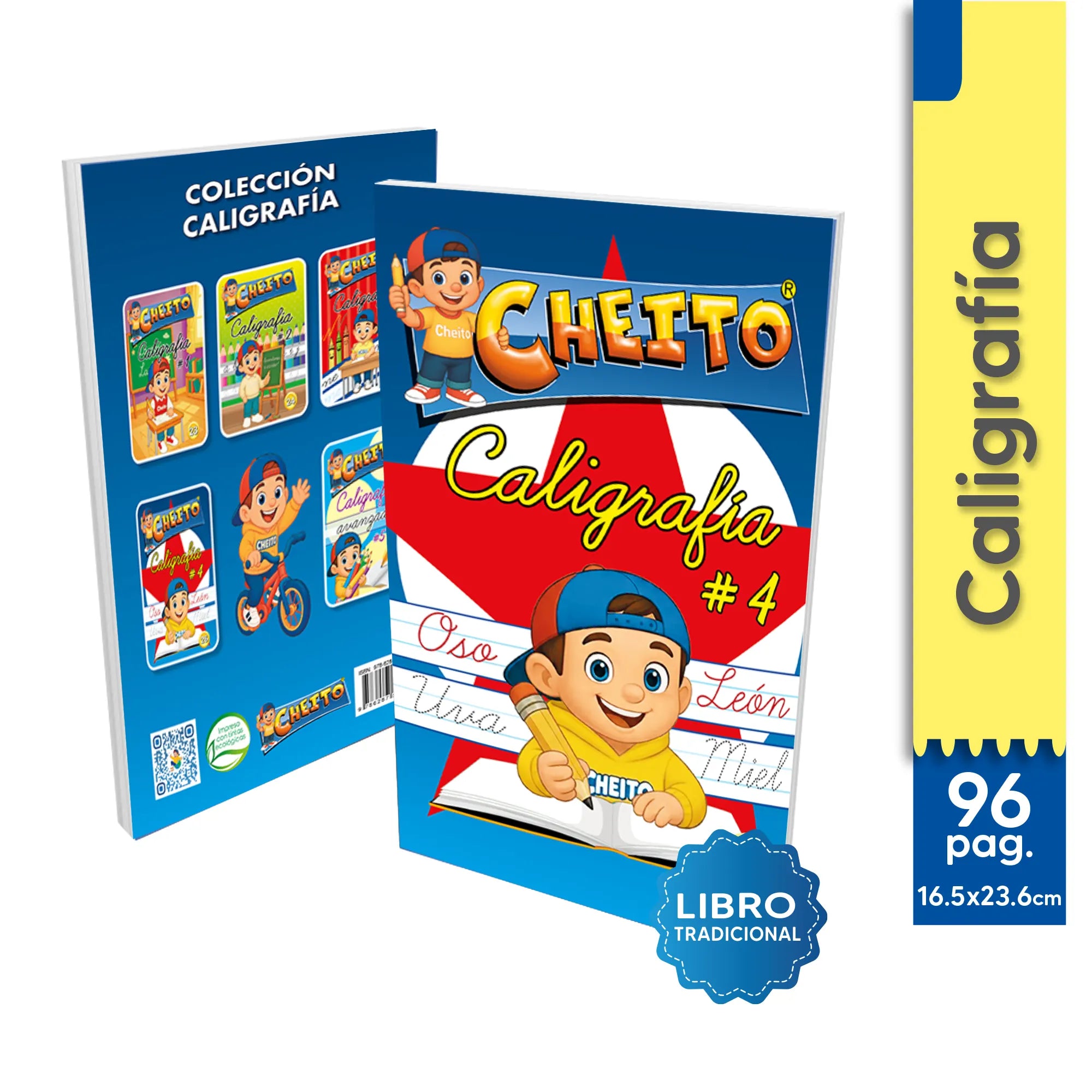 Cuaderno caligrafía primaria para niños Cheito – libro para primaria buena letra Colombia