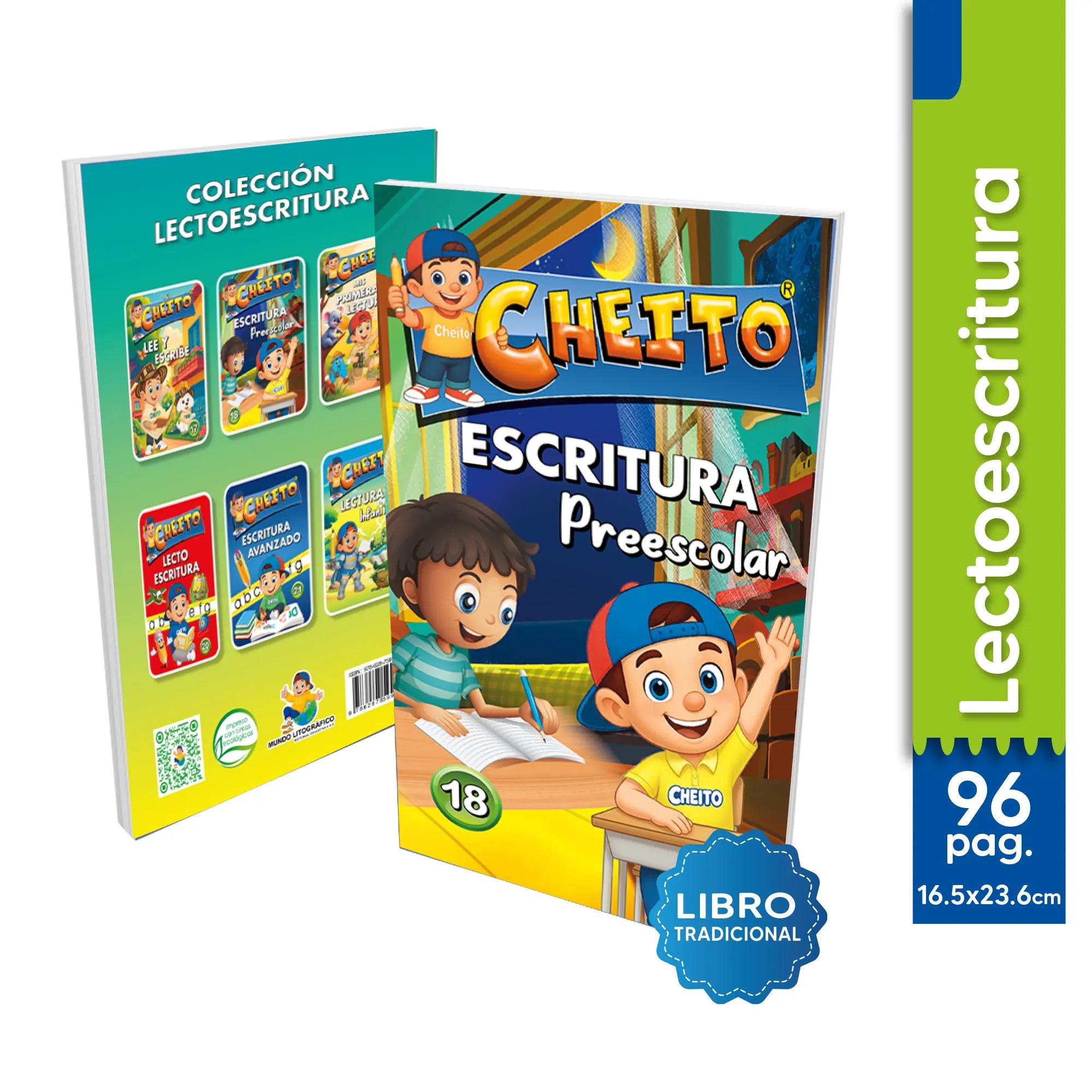 Cartilla escritura preescolar para niños Cheito – aprender a escribir transición Colombia
