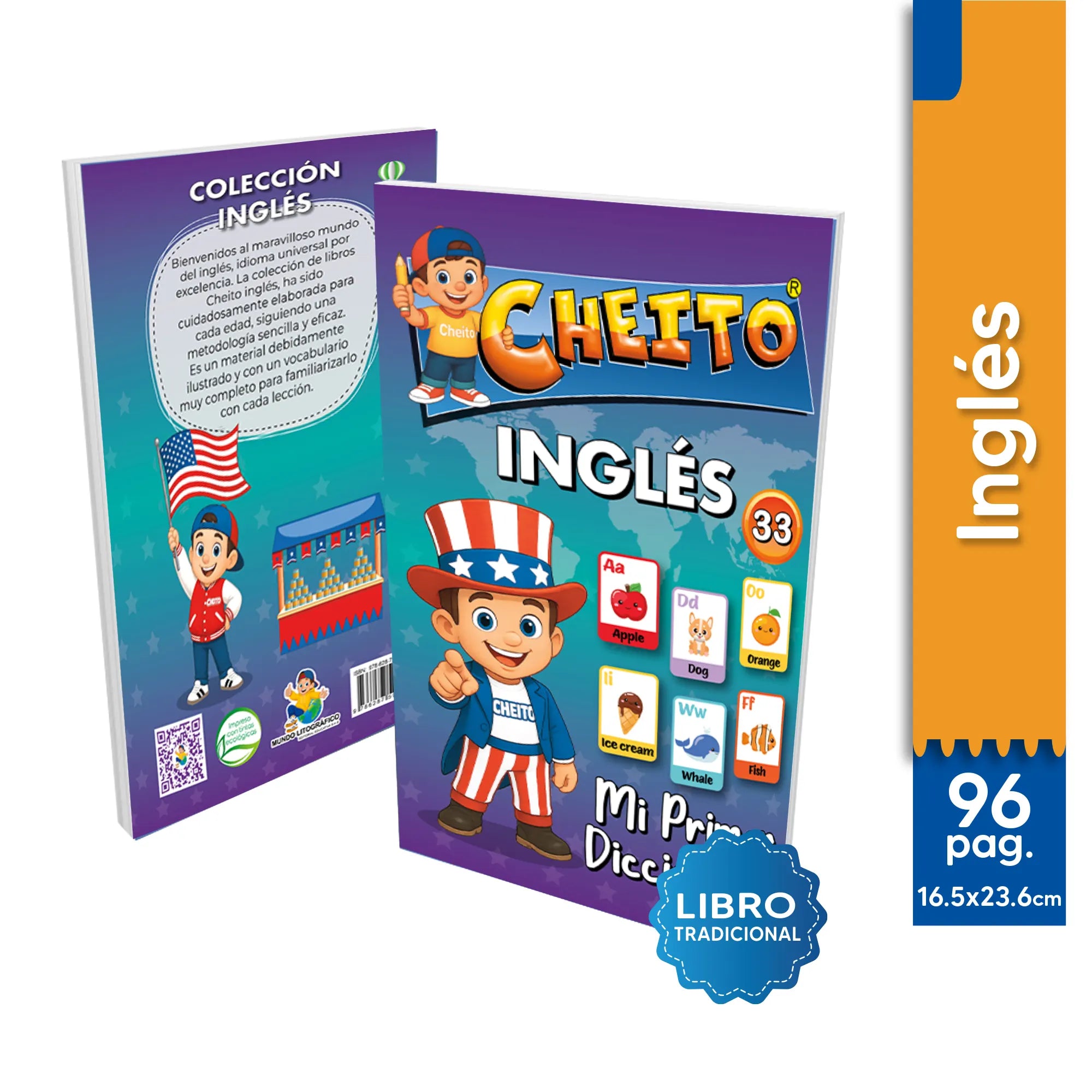 Diccionario inglés ilustrado para niños Cheito – vocabulario preescolar y primaria Colombia