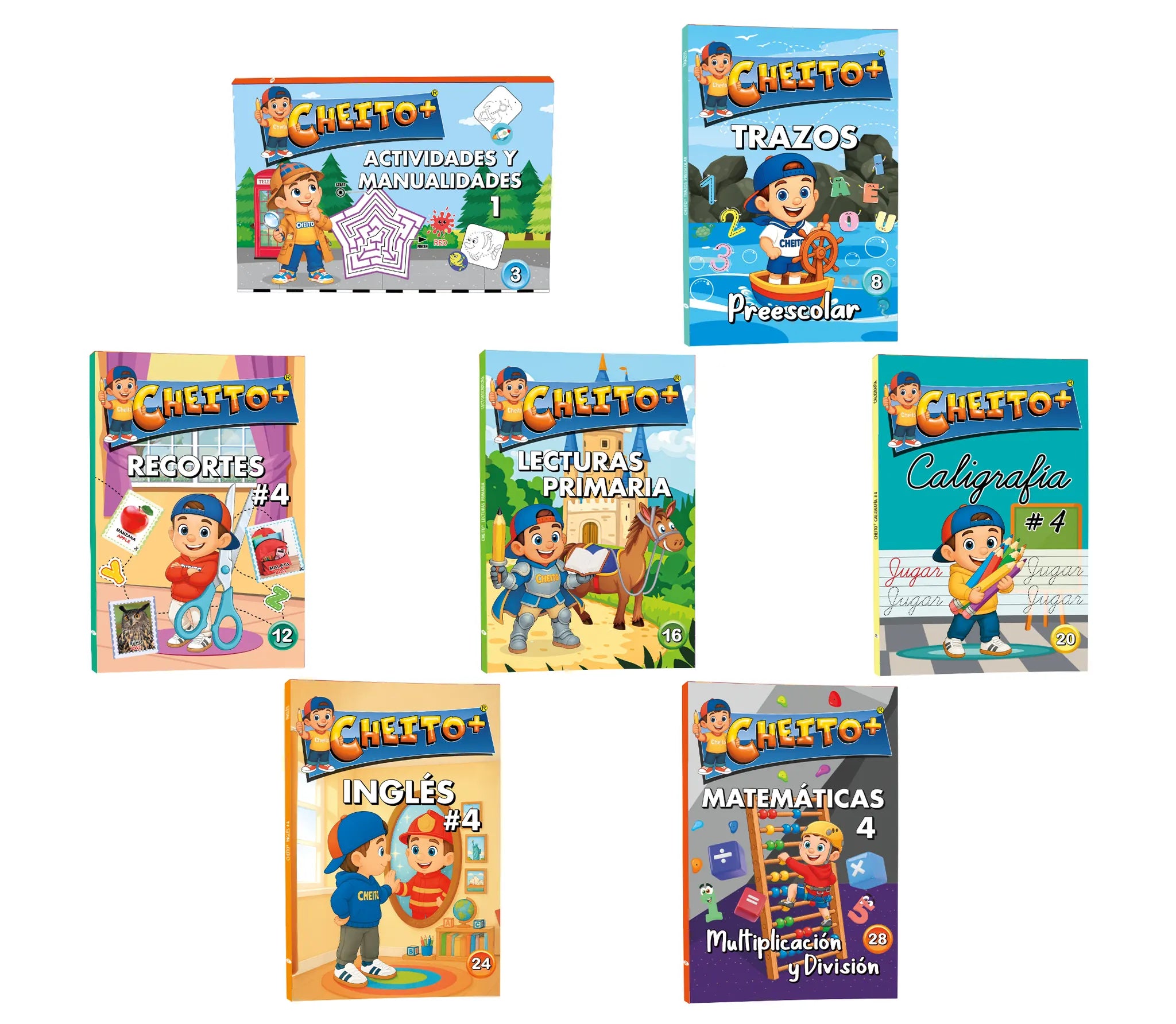 Kit educativo Primaria Cheito – 7 libros escolares 6 a 11 años Colombia