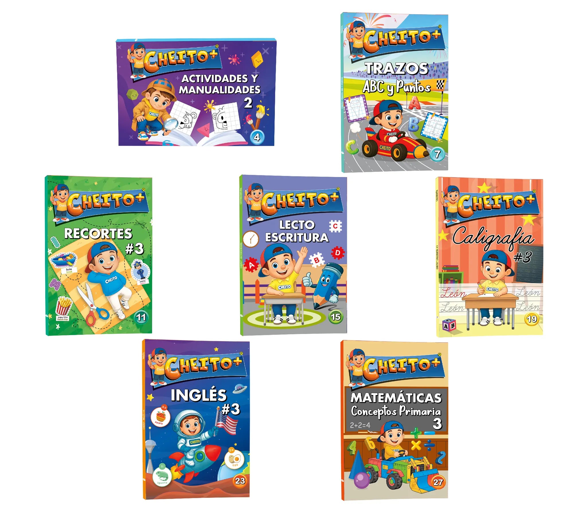 Kit educativo Transición Cheito – 7 cartillas preescolar 4 a 5 años Colombia