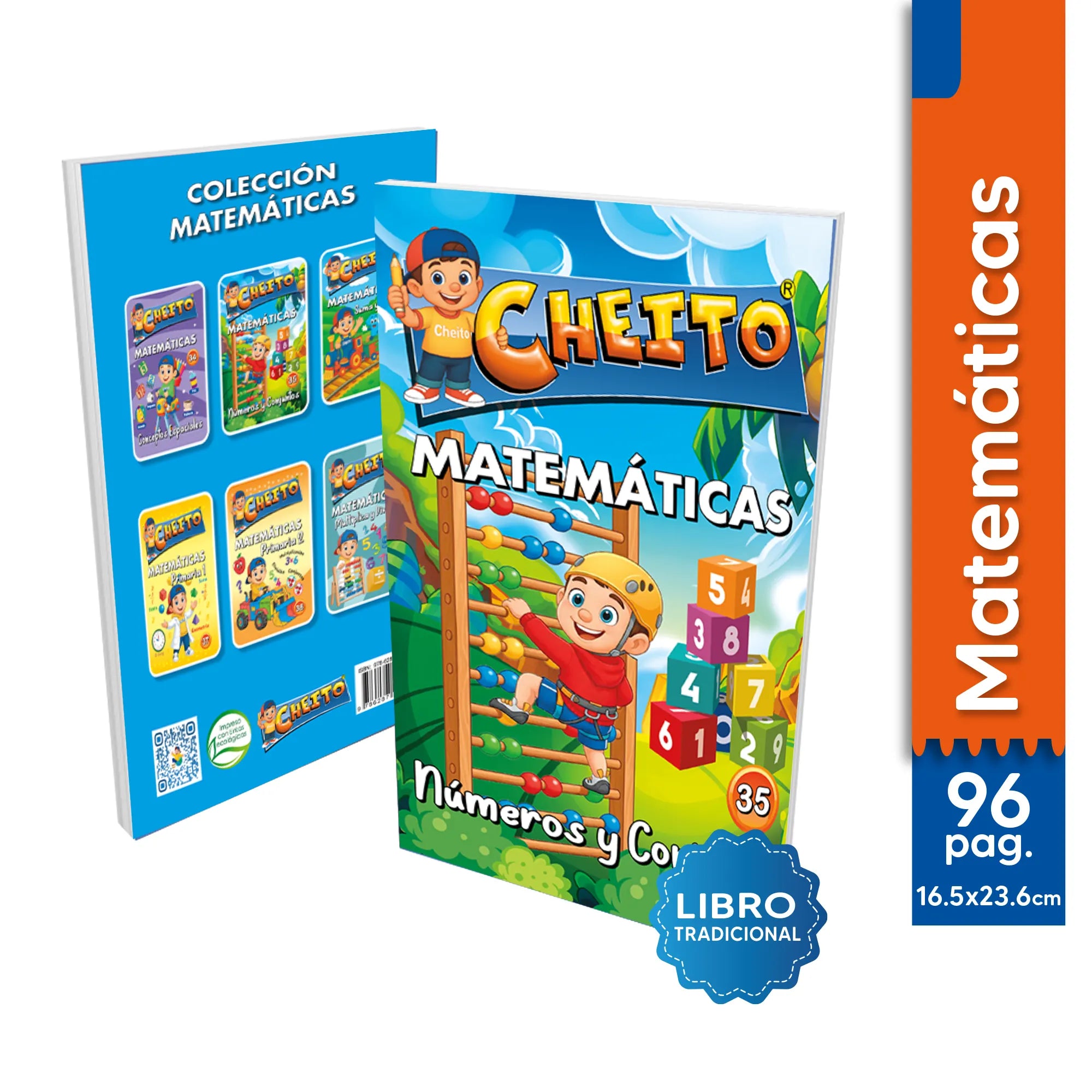 Cartilla matemáticas números y conjuntos para niños Cheito – libro preescolar Colombia