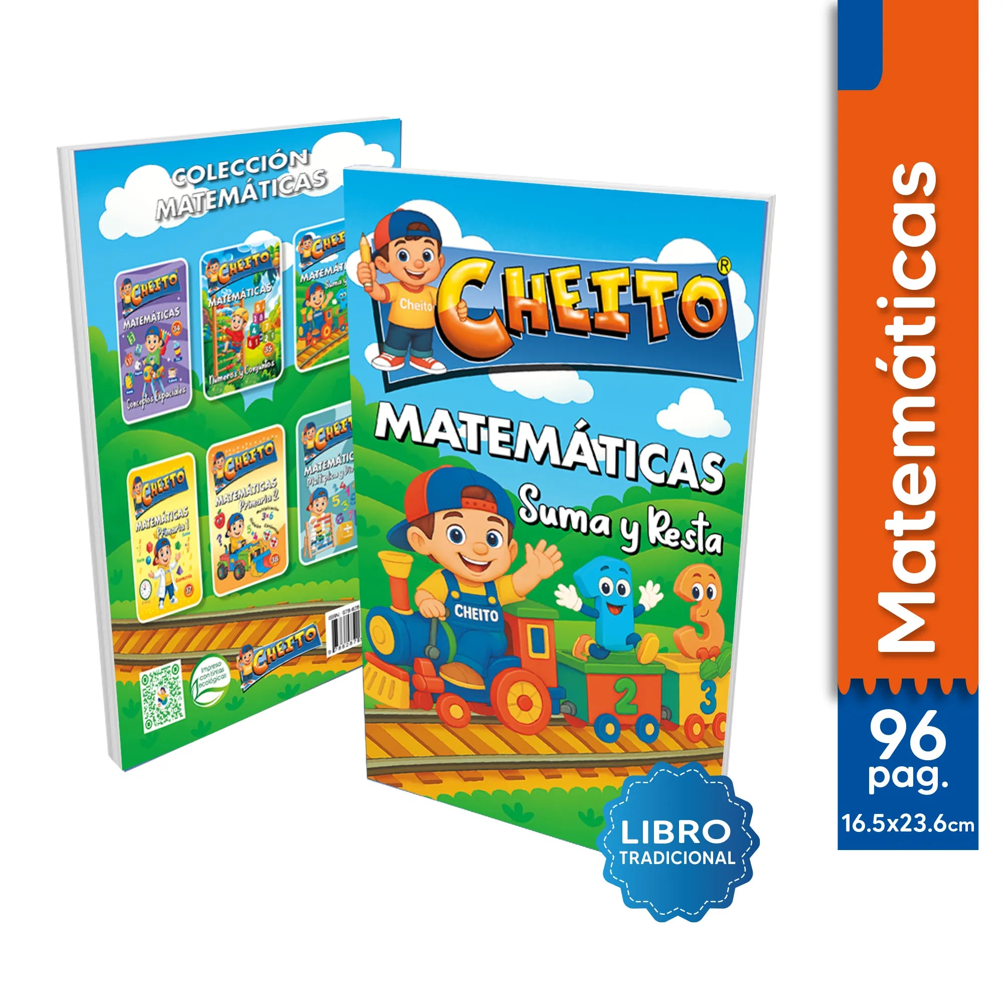 Cartilla matemáticas suma y resta para niños Cheito – libro para primaria Colombia