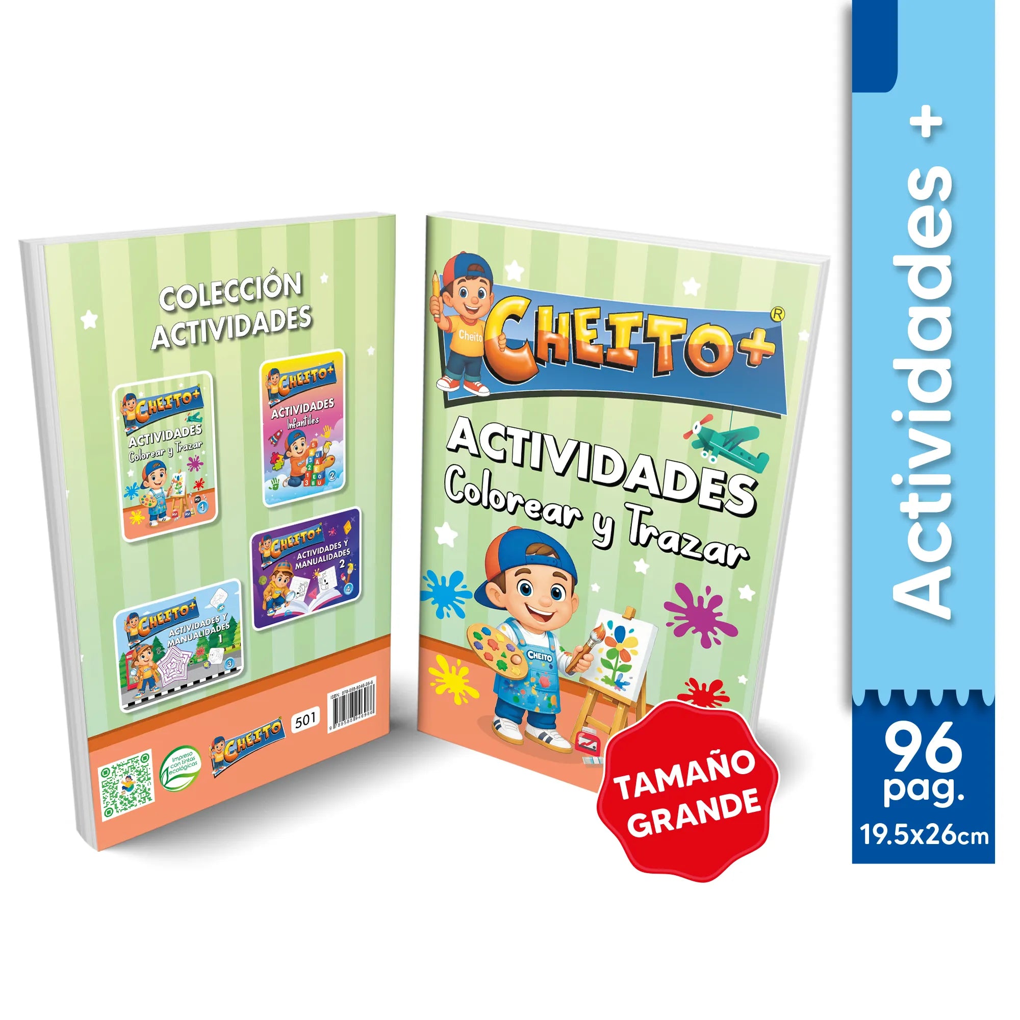 Libro colorear y trazar para niños Cheito – aprestamiento preescolar Colombia