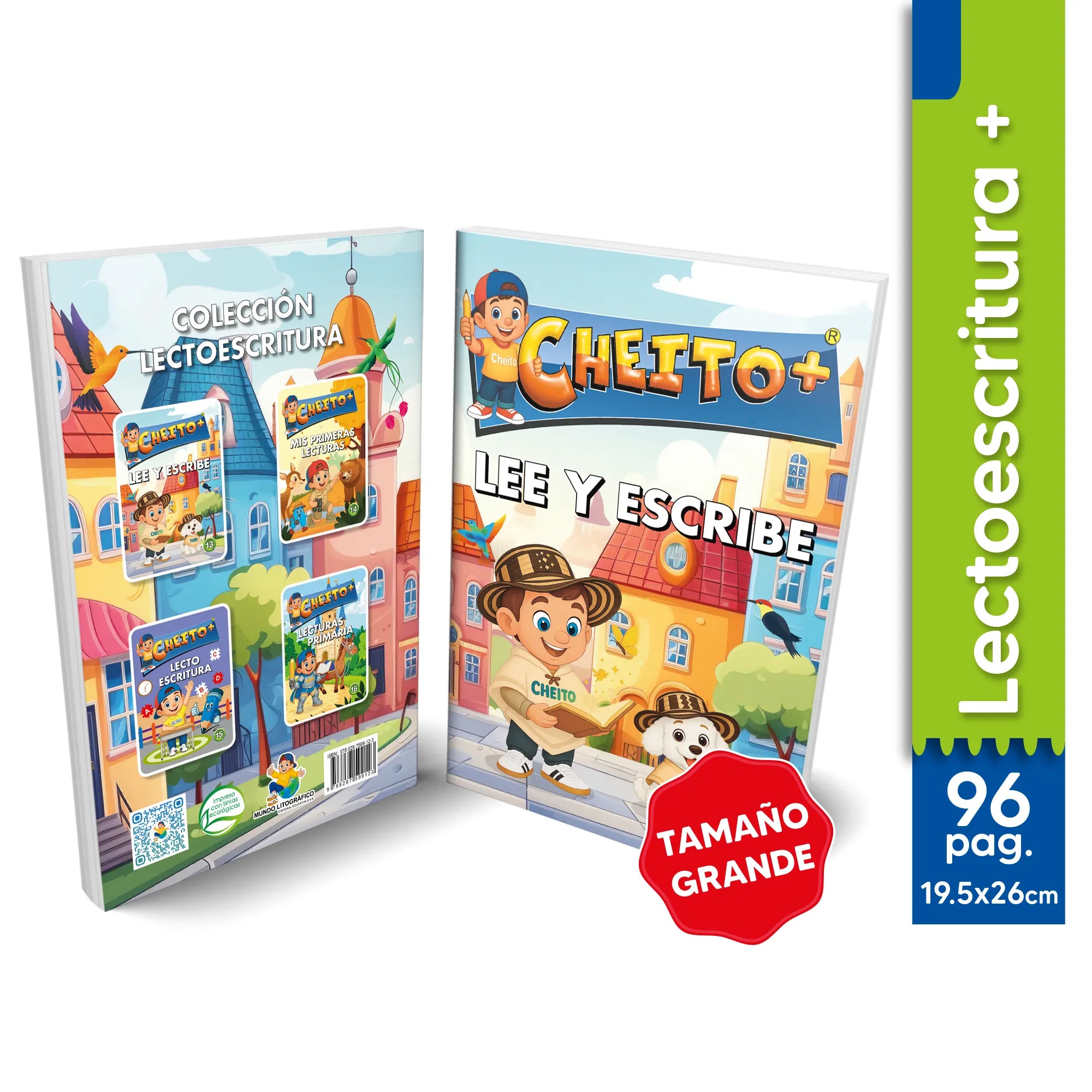 Libro lee y escribe para niños Cheito – lectoescritura preescolar Colombia