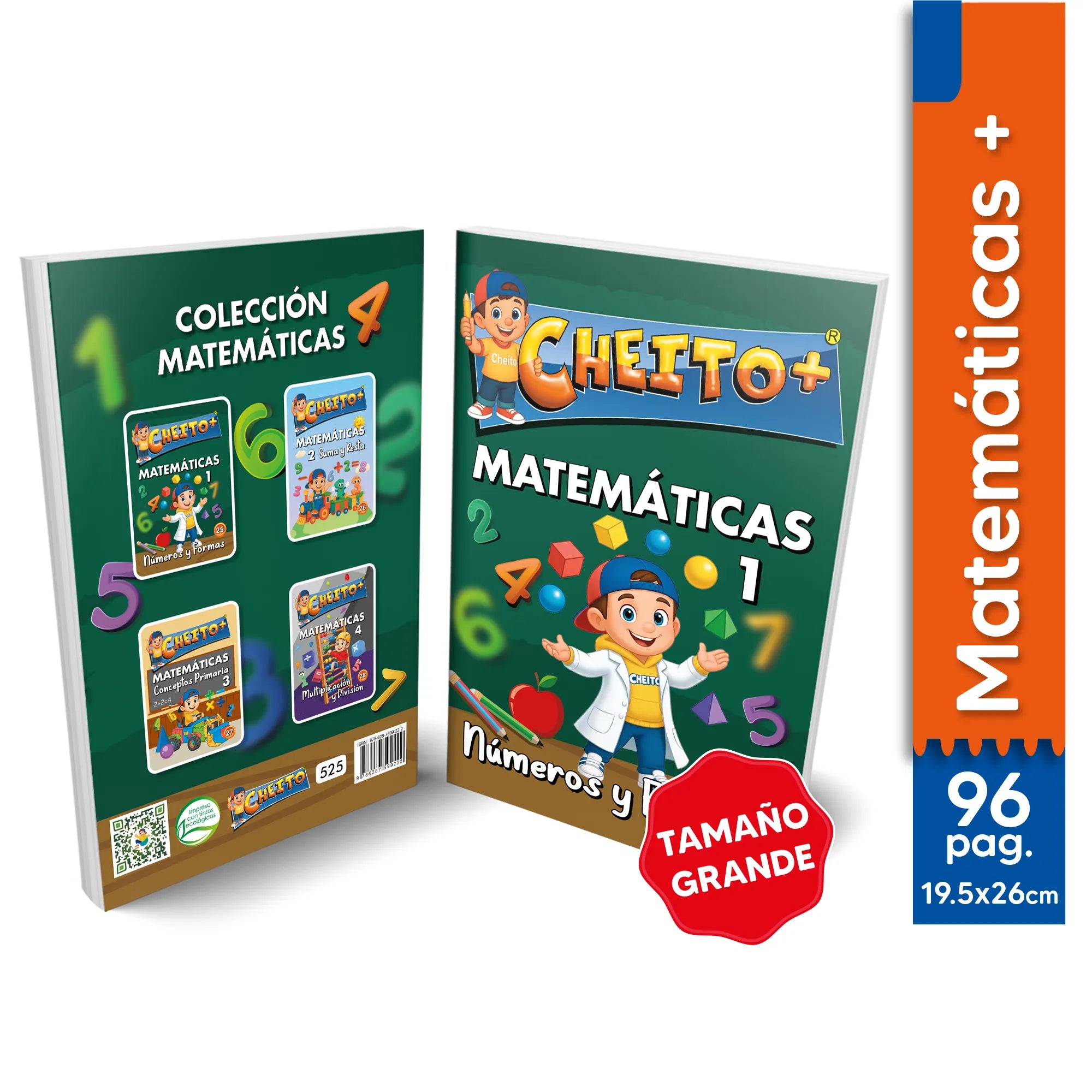 Cartilla matemáticas números y formas Cheito – libros educativos preescolar Colombia