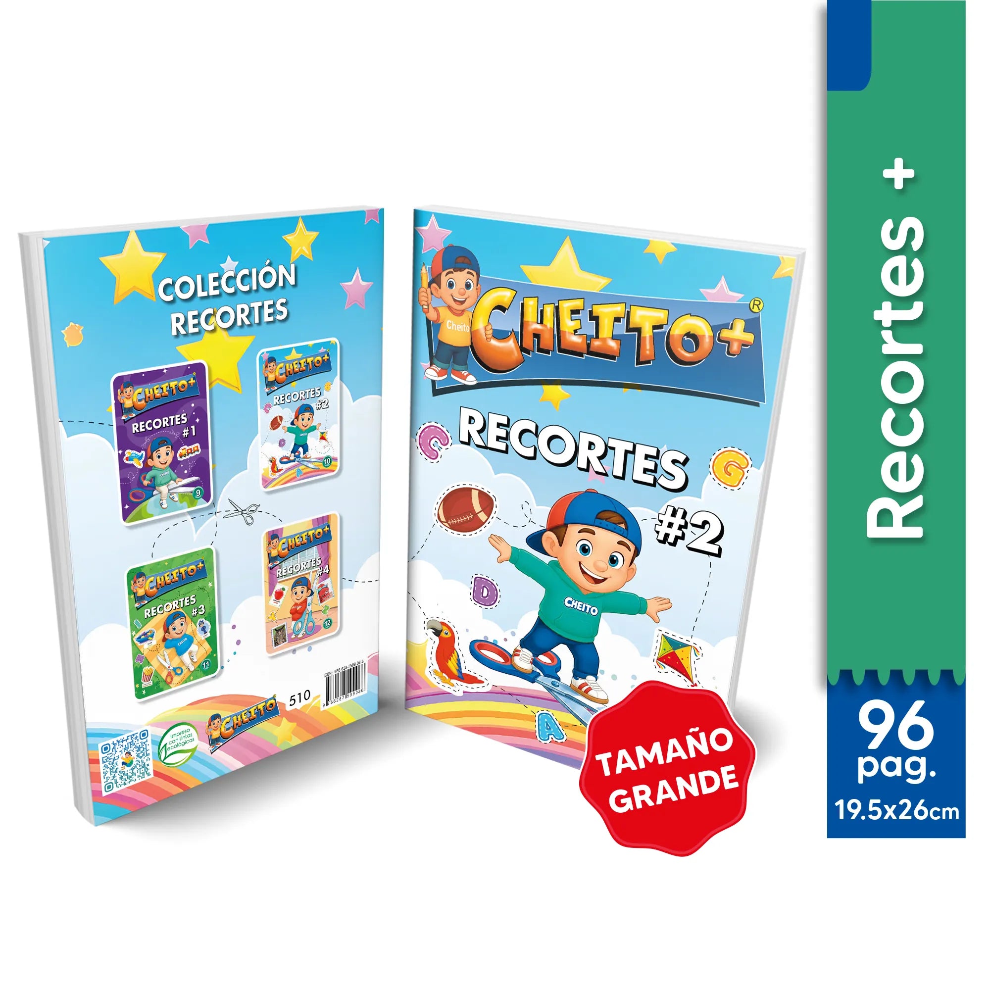 Cartilla de recortes infantiles Cheito 2 – motricidad fina y creatividad Colombia