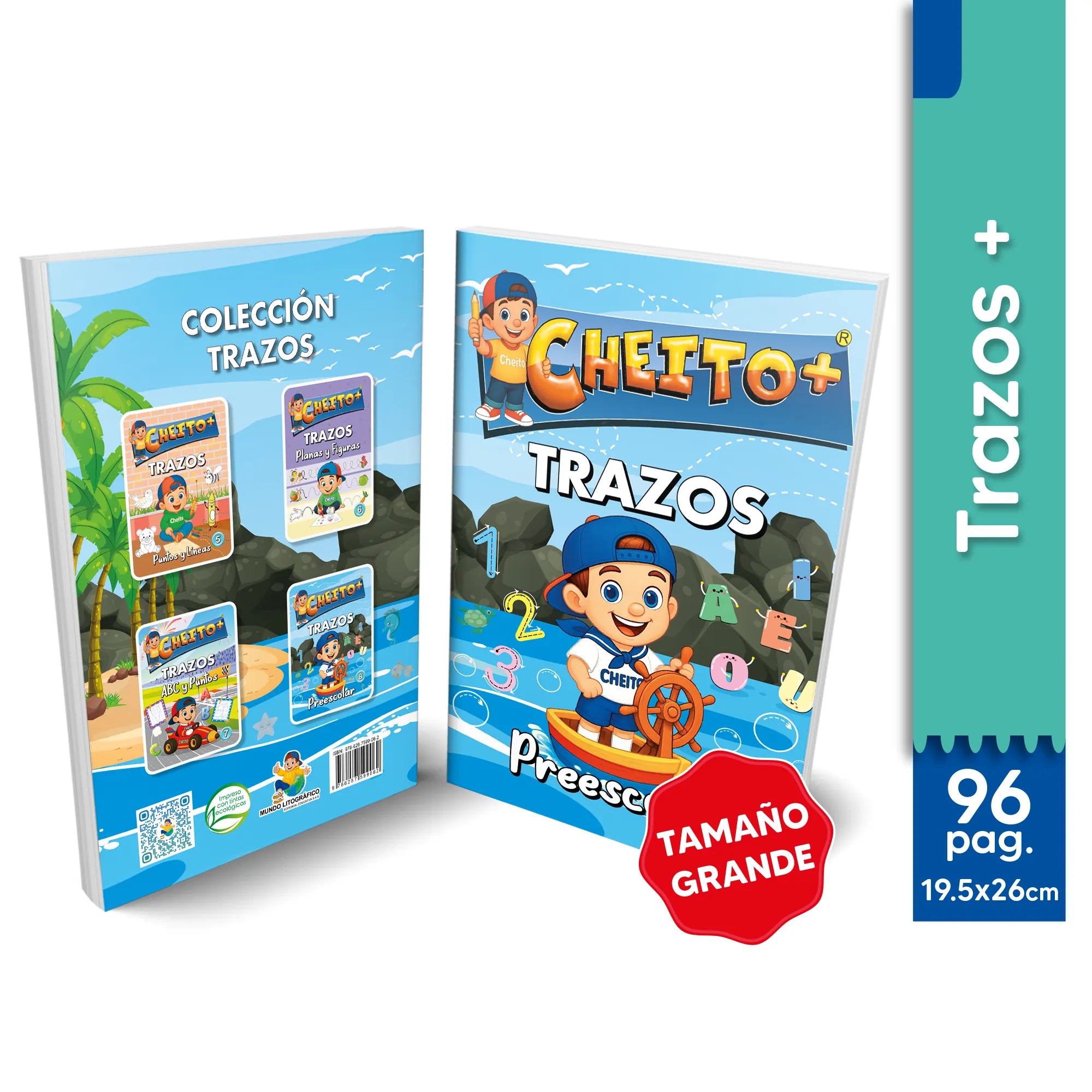 Cartilla de trazos preescolar Cheito – aprestamiento y motricidad fina Colombia