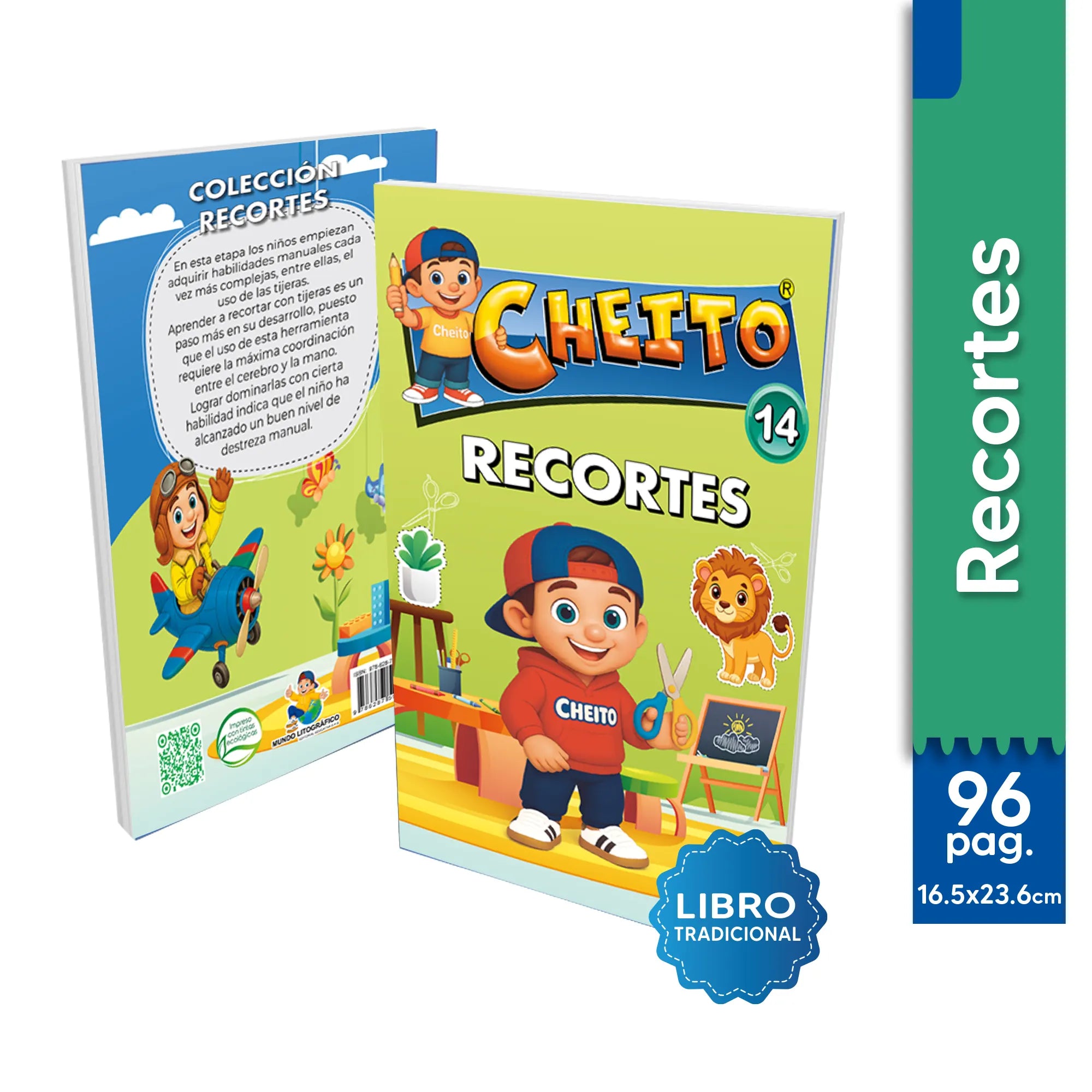 Cartilla de recortes para niños Cheito – motricidad fina transición Colombia