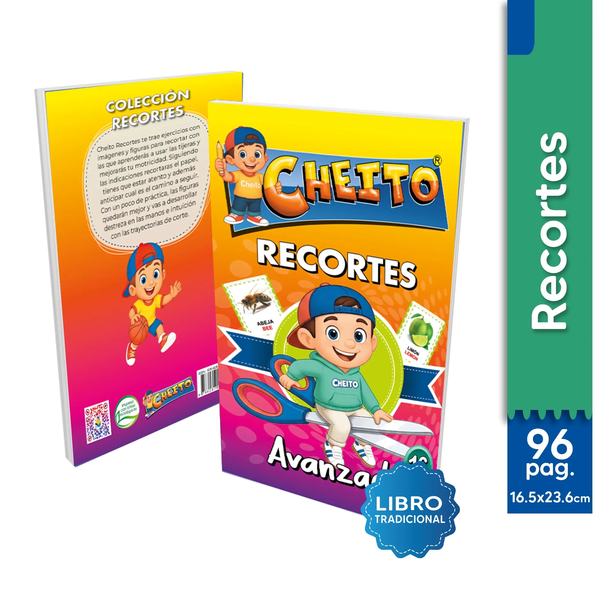 Cartilla de recortes avanzados para niños Cheito – motricidad fina primaria Colombia