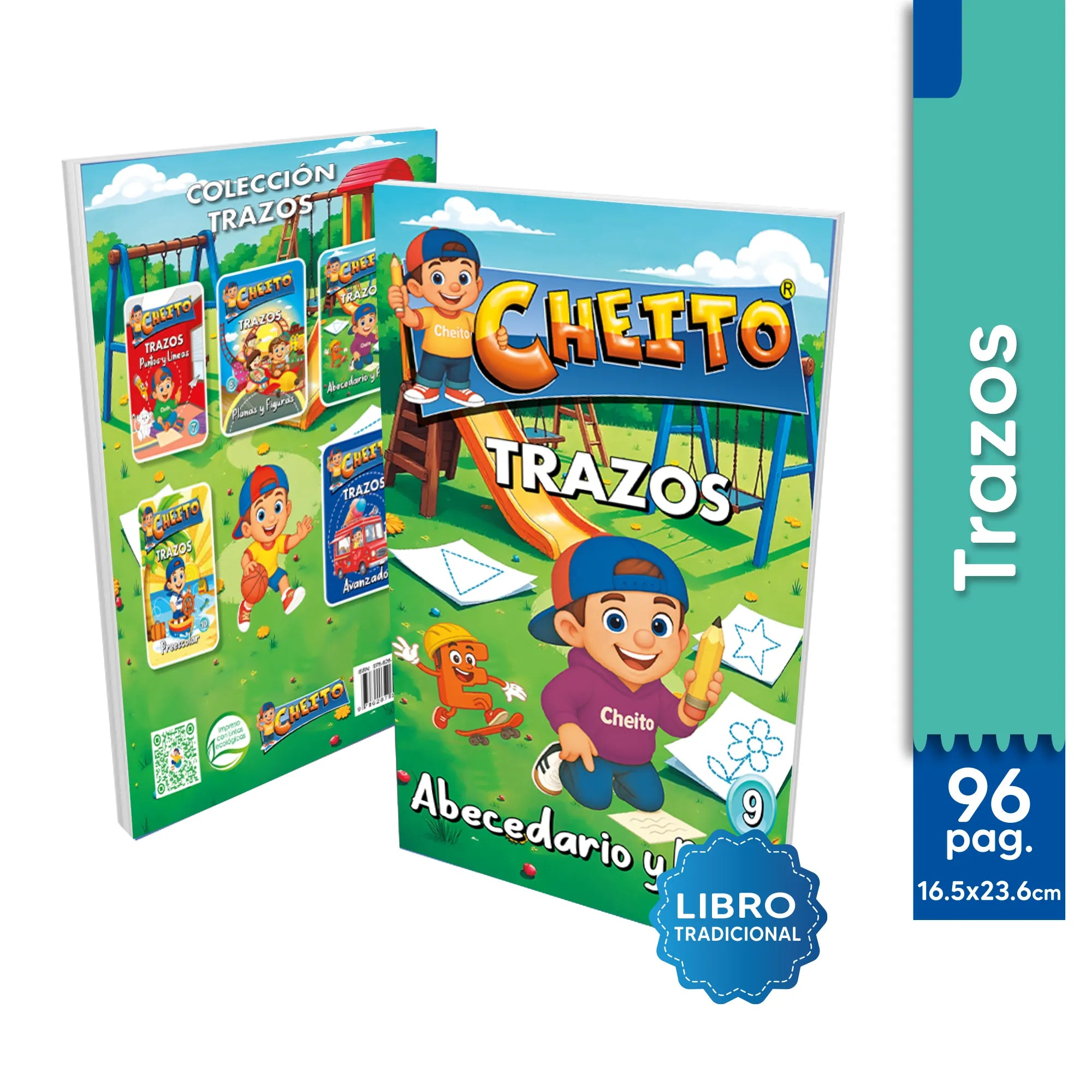 Cartilla trazos abecedario para niños Cheito – aprestamiento escritura preescolar Colombia